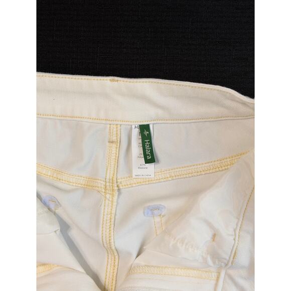 Halara Off-White Wide Leg Jeans sz M softgirl Y2K neutral tones cleangirl - Picture 5 of 5